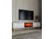 TV laud Dario Bohem Fireplace - White