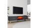 TV laud Polen Bohem Fireplace - Anthracite