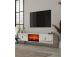 TV laud Orion Fireplace - White, Silver