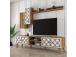 TV laud Class S - Walnut, White
