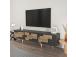 TV laud 3 D - Anthracite, Walnut