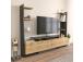TV laud Ava - Oak, Black