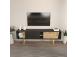 TV laud Ecrin - Anthracite, Oak