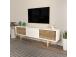 TV laud Ecrin - White, Walnut