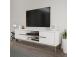 TV laud Eslem - White, Walnut