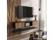 TV laud Elia - Wooden, Black