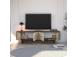 TV laud Istemi - Walnut, Travertine