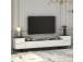 TV laud Imaj - White, Marble