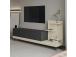TV laud Dizayn - Anthracite, Travertine