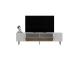 TV laud Dekol1 - White, Sapphire Oak, Gold
