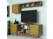TV laud Inci - Walnut, Yellow
