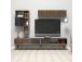 TV laud Milan - Walnut, Black