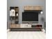 TV laud Milan - Walnut, White Marble
