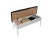 Vina Bench Anthracite, White
