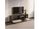 TV laud Monaco - Walnut, Travertine