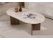 Kohvilaud Sable - Travertine, Walnut