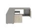 TV laud Rosa - Grey, Travertine