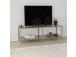 TV laud Basic - Dark Grey, Gold