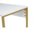 Twin Study Desk - White, Gold