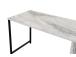 Twin Study Desk - Freesia Marble, Black