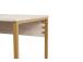 Twin Study Desk - Travertine, Gold