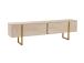 TV laud Serenity - Travertine, Gold
