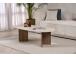 Kohvilaud Sable - Travertine, Walnut