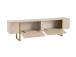 TV laud Serenity - Travertine, Gold