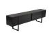 TV laud Serenity - Wood Black, Black