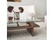 Kohvilaud Saga Rectangle - Walnut, Transparent