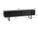 TV laud Serenity - Wood Black, Black