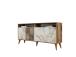 Milan 160 - Walnut, White Marble
