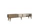 TV laud Milan - Walnut, Travertine