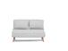 Diivan Folde 2-Seater - Teddy Fabric - Grey