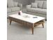 Kohvilaud Milan - Walnut, White