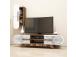 TV laud Defne - Walnut, White