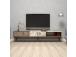 TV laud Milan - Walnut, White Marble