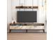 TV laud Istanbul - Walnut, White Marble