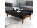 Kohvilaud Valensiya - Walnut, Black, Marble