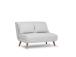 Diivan Folde 2-Seater - Teddy Fabric - White