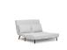 Diivan Folde 2-Seater - Teddy Fabric - White