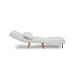 Diivan Folde Single - Teddy Fabric - White