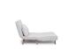 Diivan Folde 2-Seater - Teddy Fabric - White