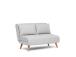 Diivan Folde 2-Seater - Teddy Fabric - Grey