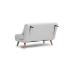 Diivan Folde 2-Seater - Teddy Fabric - White