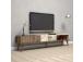 TV laud Milan - Walnut, White Marble