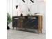Milan 160 - Walnut, Black Marble