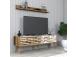 TV laud Valensiya 140 - Walnut, White, Marble