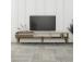 TV laud Milan - Walnut, Travertine