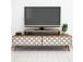 TV laud City - Walnut, White